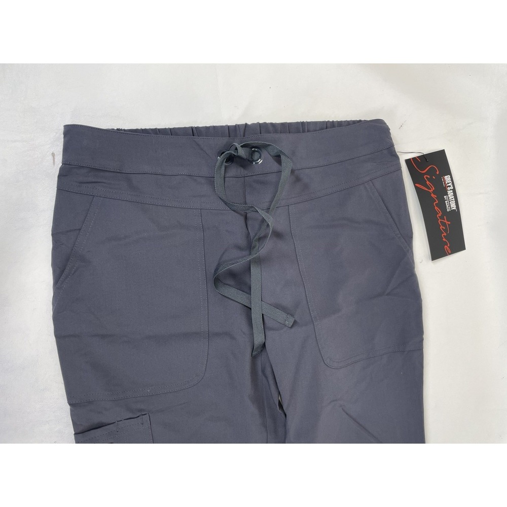 Greys Anatomy Barco Scrubs 3PKT Cargo Low Rise Straight Pants GRAPHITE Womens S - Picture 2 of 8